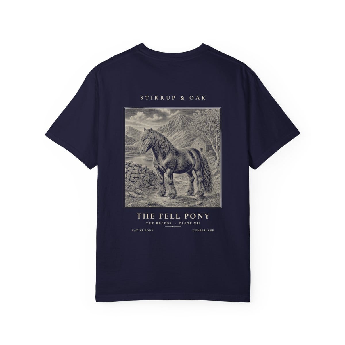 The Fell Pony - Heavyweight T-Shirt in True Navy