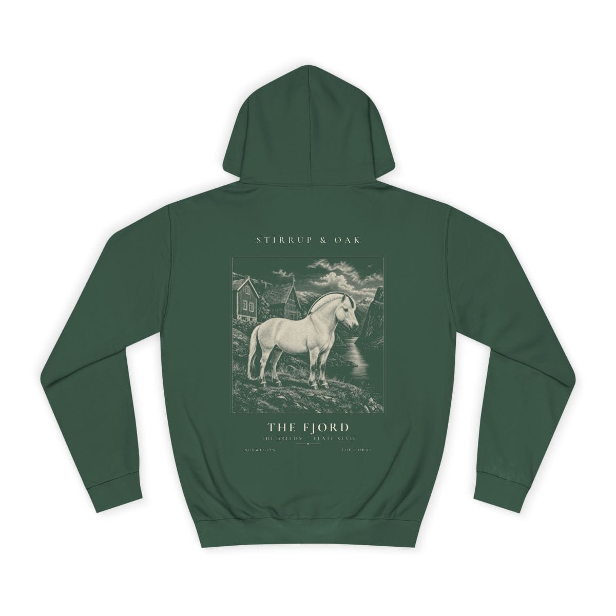 The Fjord - Heavyweight Hoodie in Bottle Green