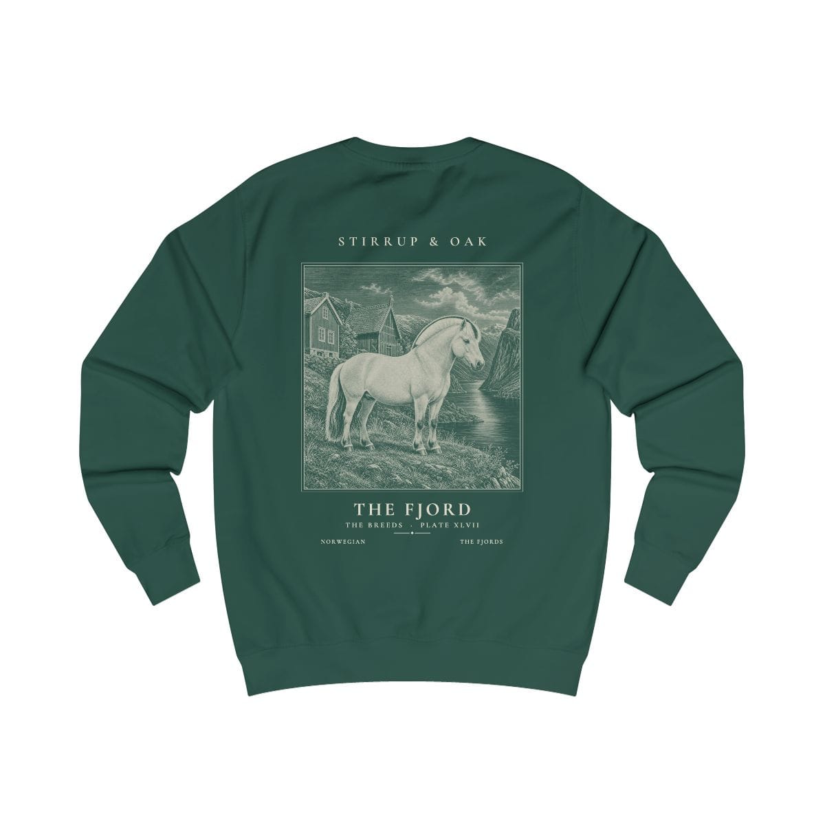 The Fjord - Crew Sweatshirt in Bottle Green