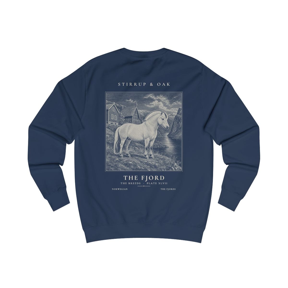 The Fjord - Crew Sweatshirt in Oxford Navy