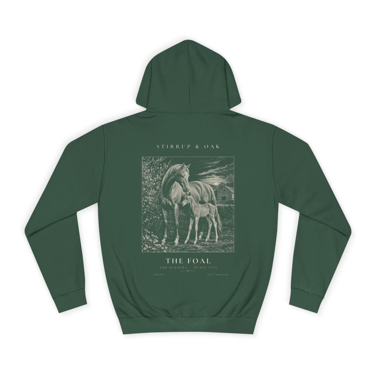 The Foal - Heavyweight Hoodie in Bottle Green