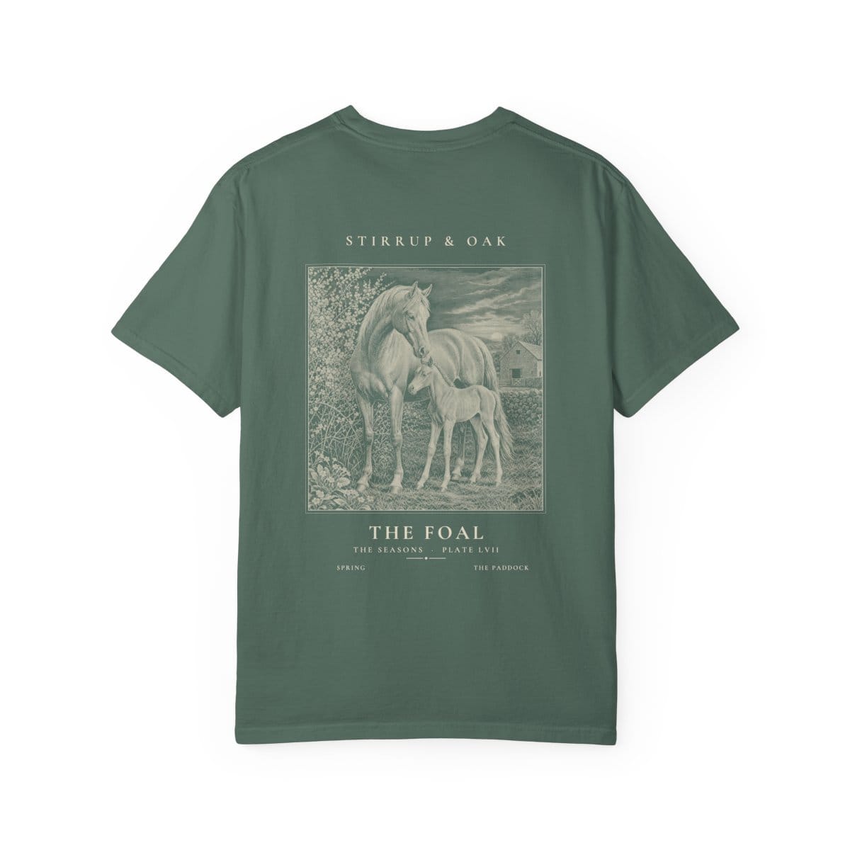 The Foal - Heavyweight T-Shirt in Blue Spruce