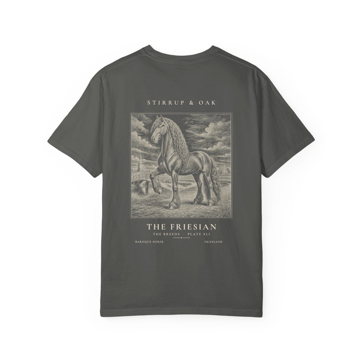 The Friesian - Heavyweight T-Shirt · Pepper / S
