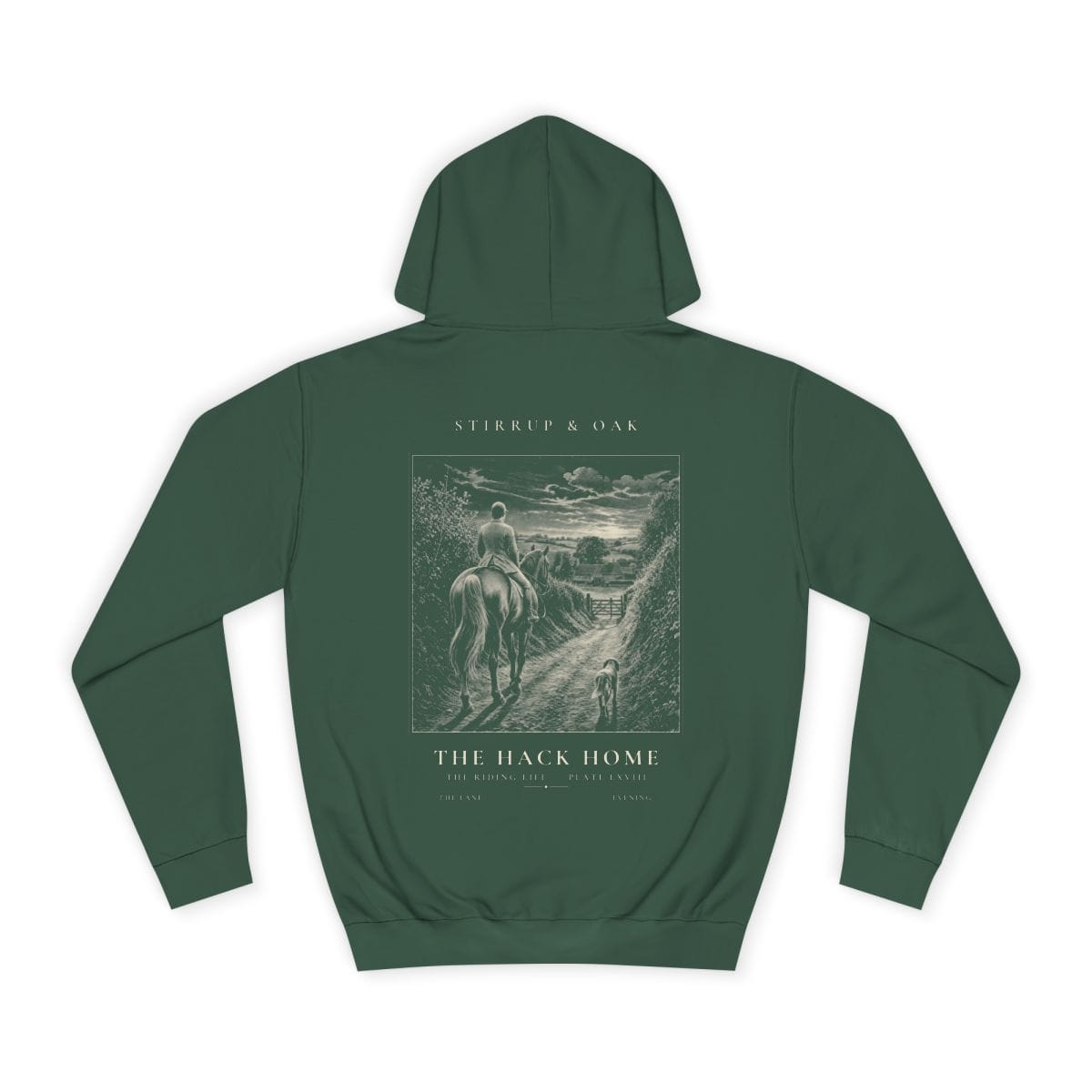 The Hack Home - Heavyweight Hoodie in Bottle Green