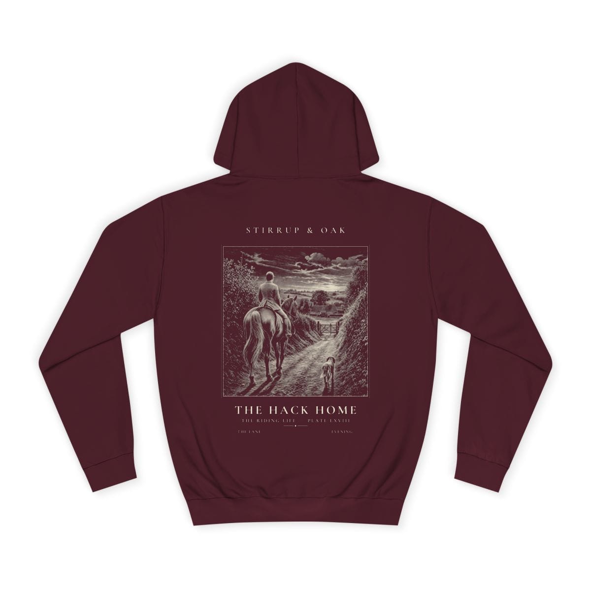 The Hack Home - Heavyweight Hoodie in Burgundy