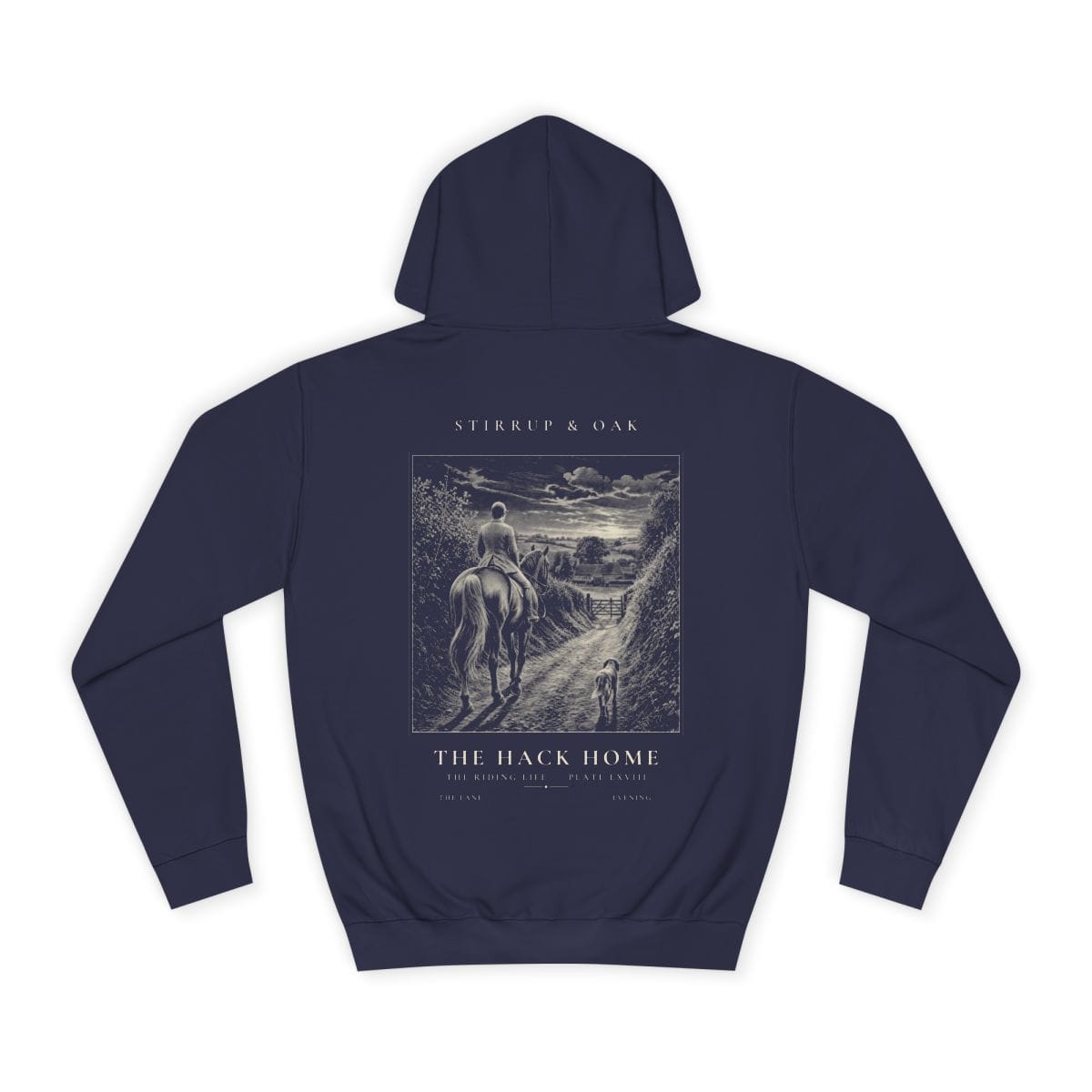The Hack Home - Heavyweight Hoodie in Oxford Navy