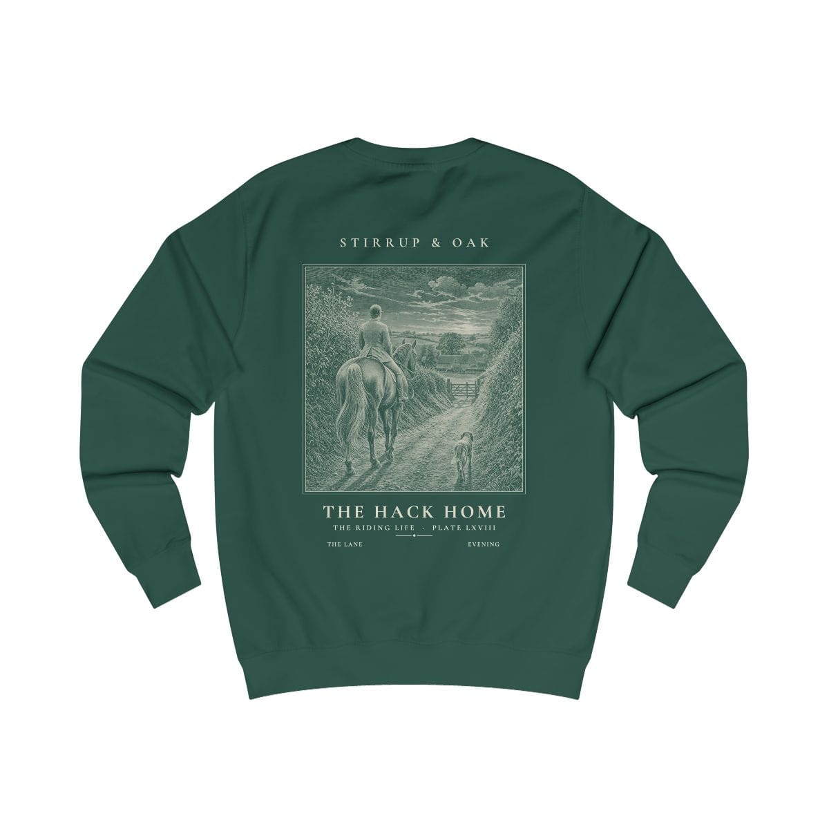 The Hack Home - Crew Sweatshirt in Bottle Green