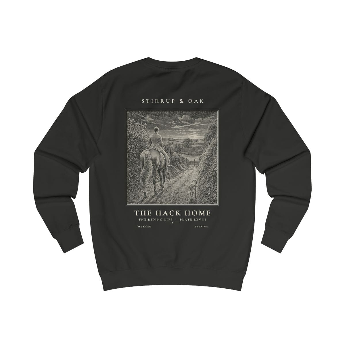 The Hack Home - Crew Sweatshirt in Jet Black