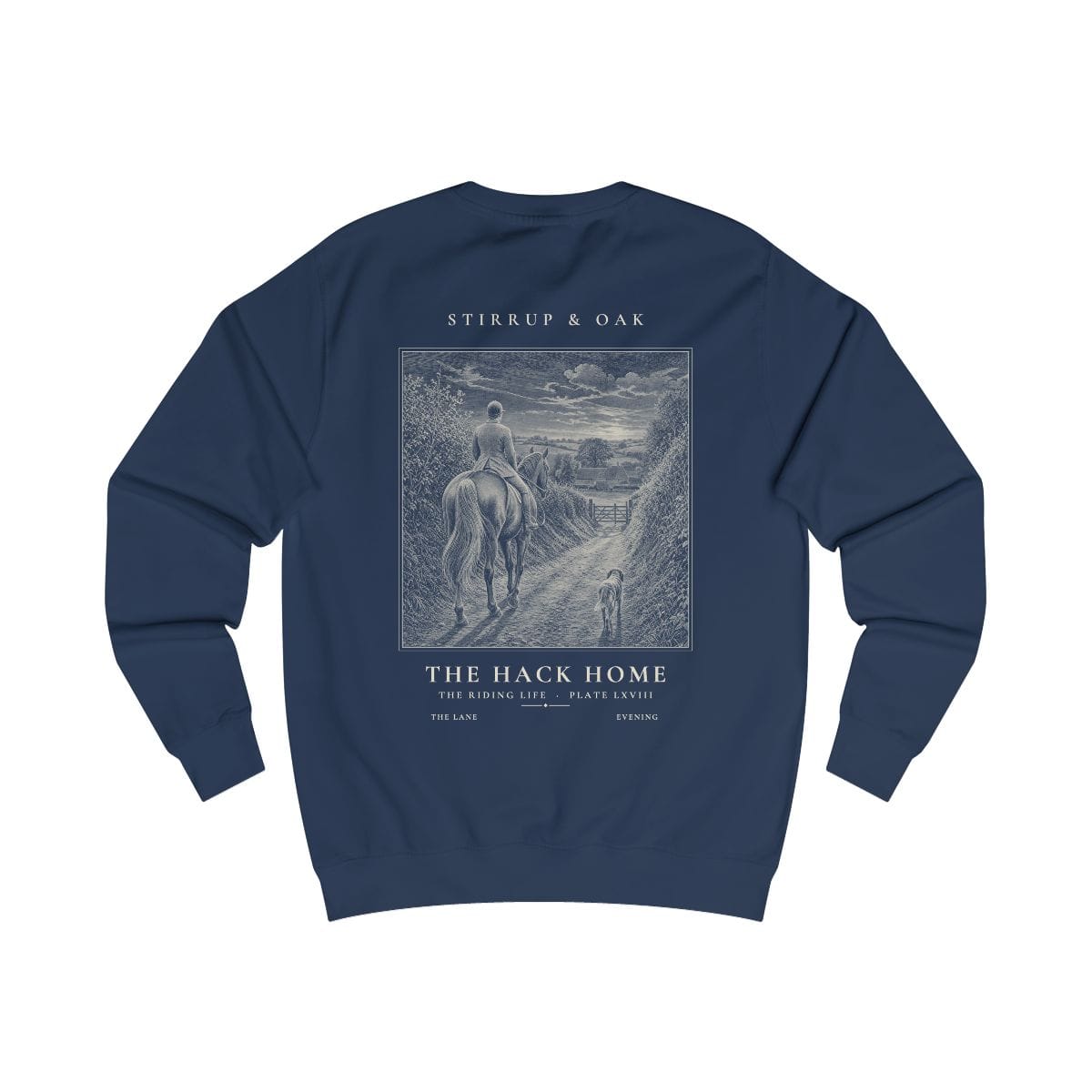 The Hack Home - Crew Sweatshirt in Oxford Navy