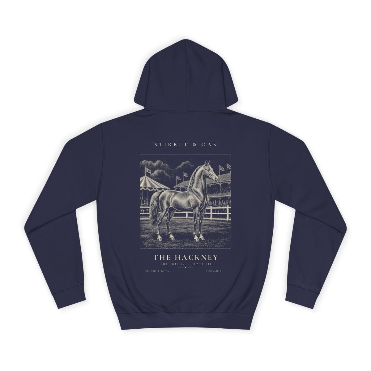 The Hackney - Heavyweight Hoodie in Oxford Navy