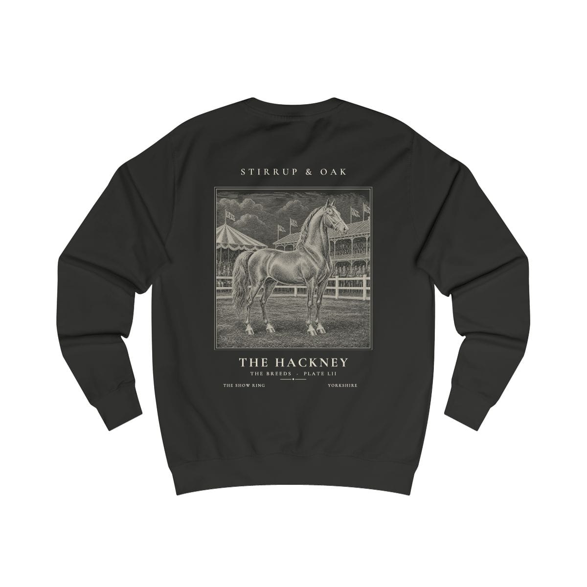 The Hackney - Crew Sweatshirt in Jet Black