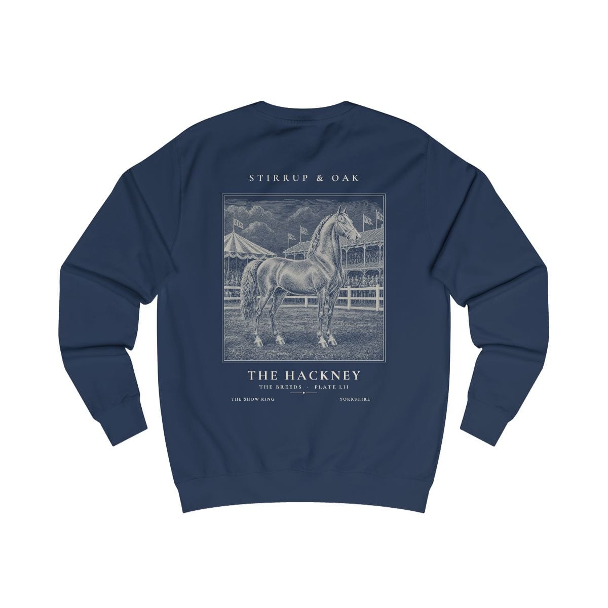 The Hackney - Crew Sweatshirt in Oxford Navy