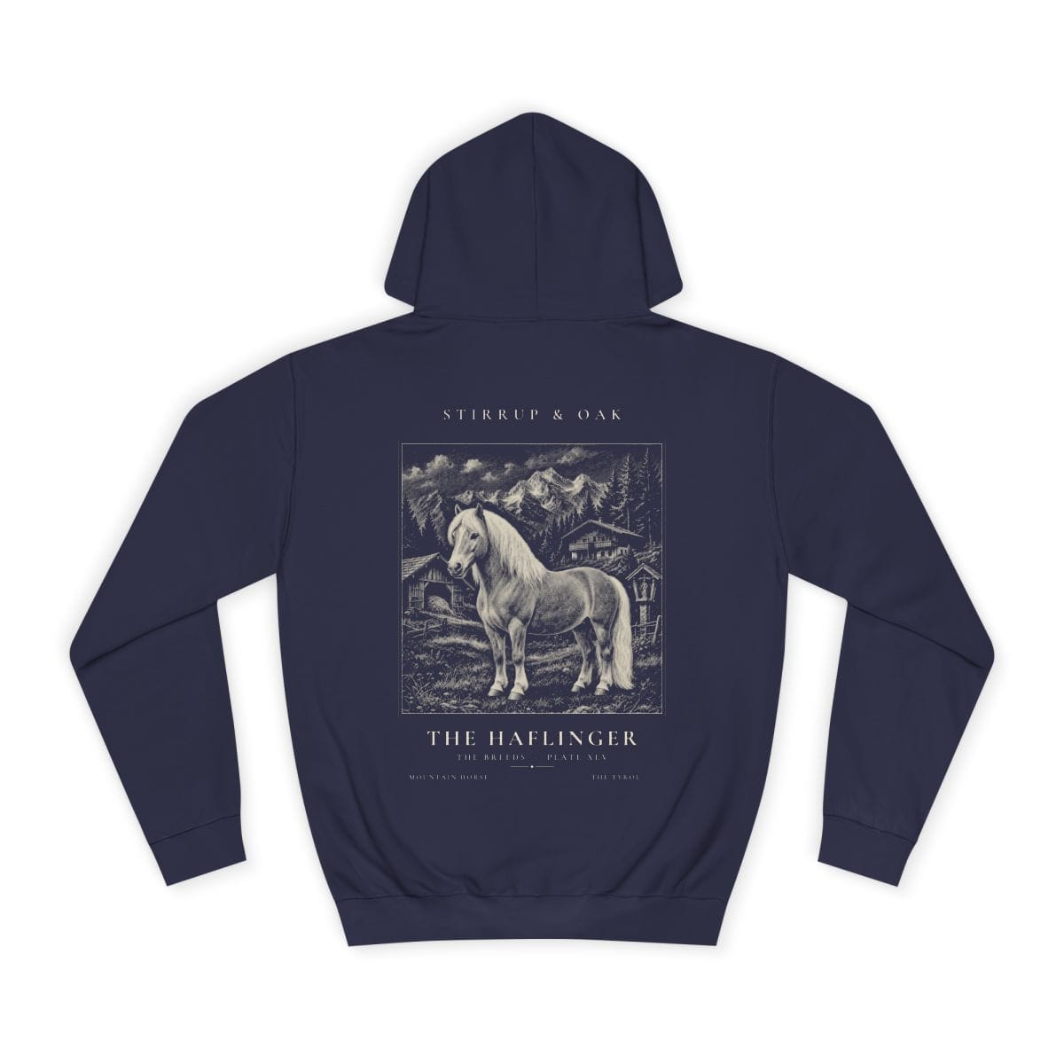 The Haflinger - Heavyweight Hoodie in Oxford Navy