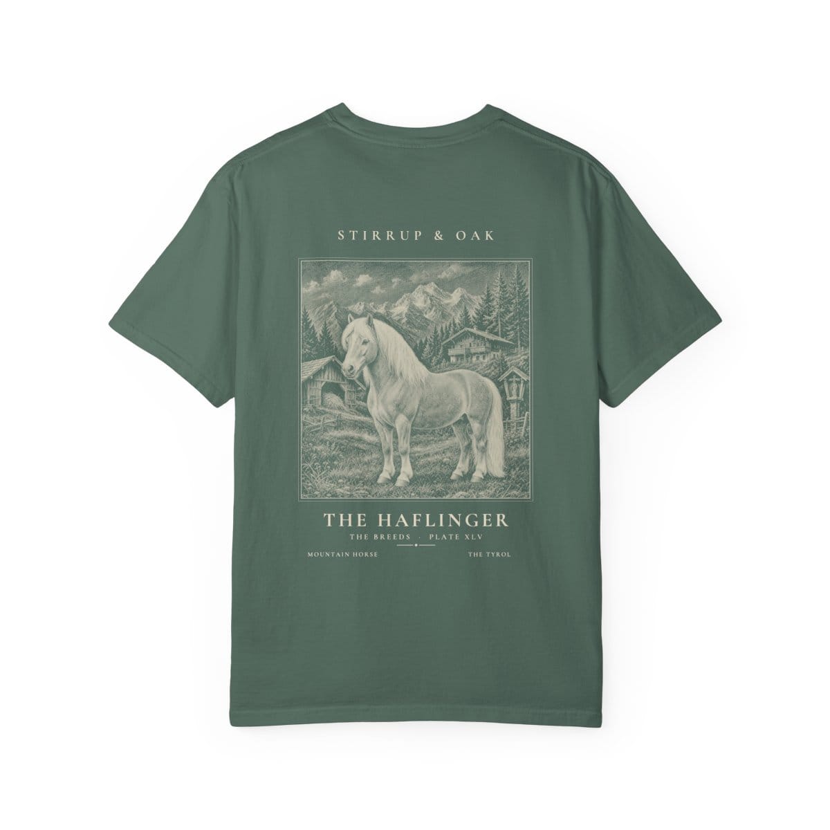 The Haflinger - Heavyweight T-Shirt in Blue Spruce