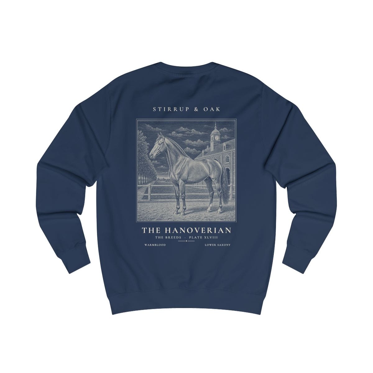 The Hanoverian - Crew Sweatshirt in Oxford Navy