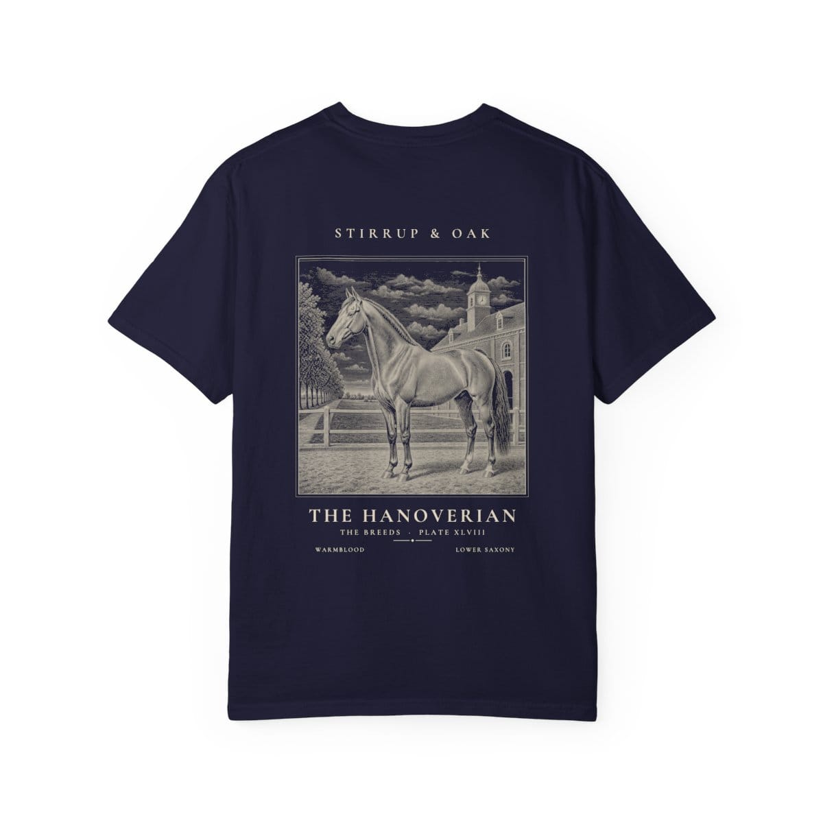 The Hanoverian - Heavyweight T-Shirt in True Navy