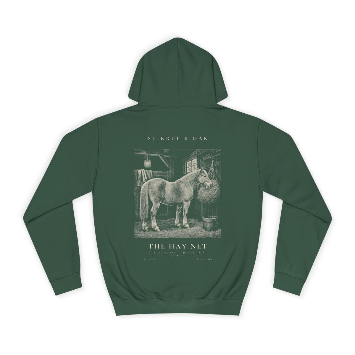 The Hay Net - Heavyweight Hoodie in Bottle Green