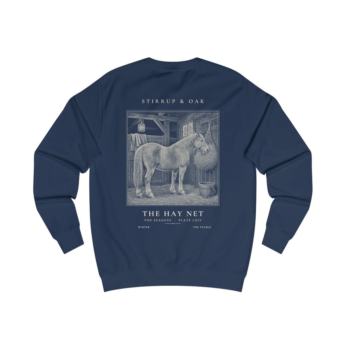 The Hay Net - Crew Sweatshirt in Oxford Navy