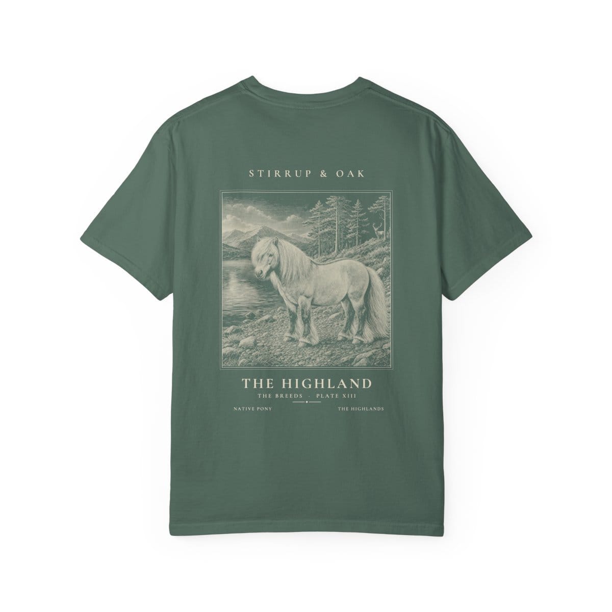 The Highland - Heavyweight T-Shirt in Blue Spruce
