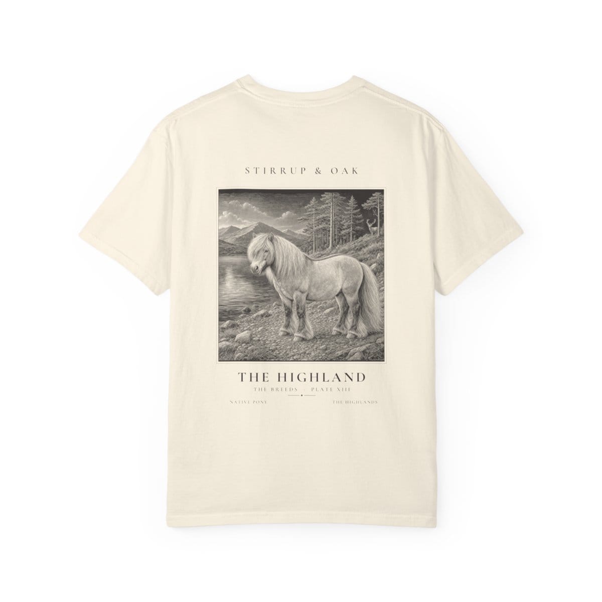 The Highland - Heavyweight T-Shirt in Ivory