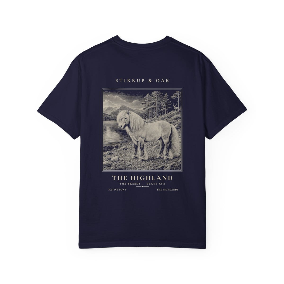 The Highland - Heavyweight T-Shirt in True Navy