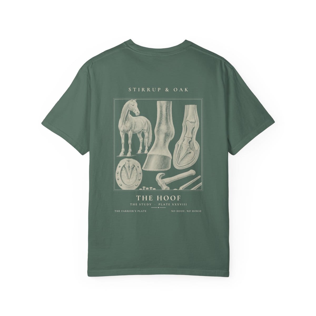 The Hoof - Heavyweight T-Shirt in Blue Spruce