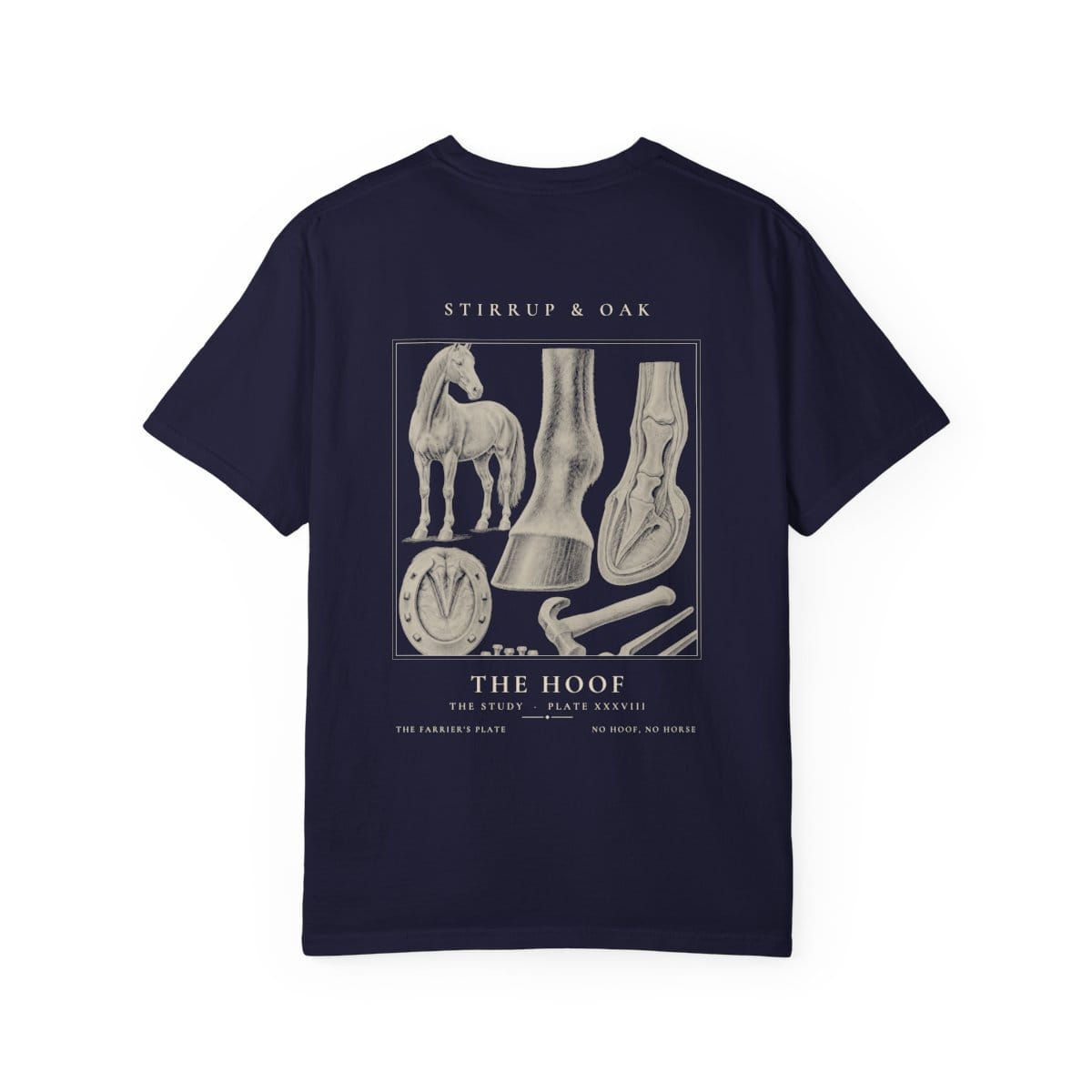 The Hoof - Heavyweight T-Shirt in True Navy