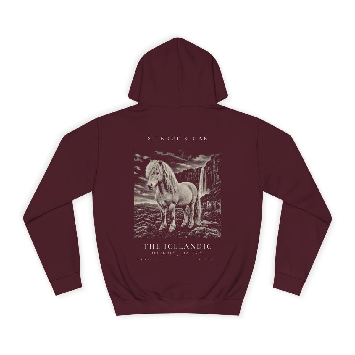 The Icelandic - Heavyweight Hoodie in Burgundy