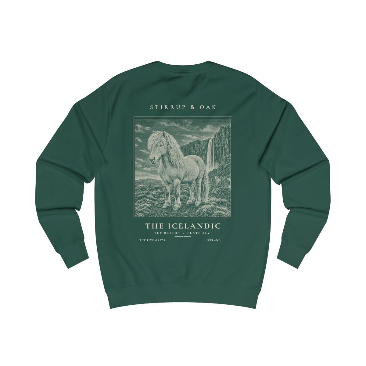 The Icelandic - Crew Sweatshirt in Bottle Green