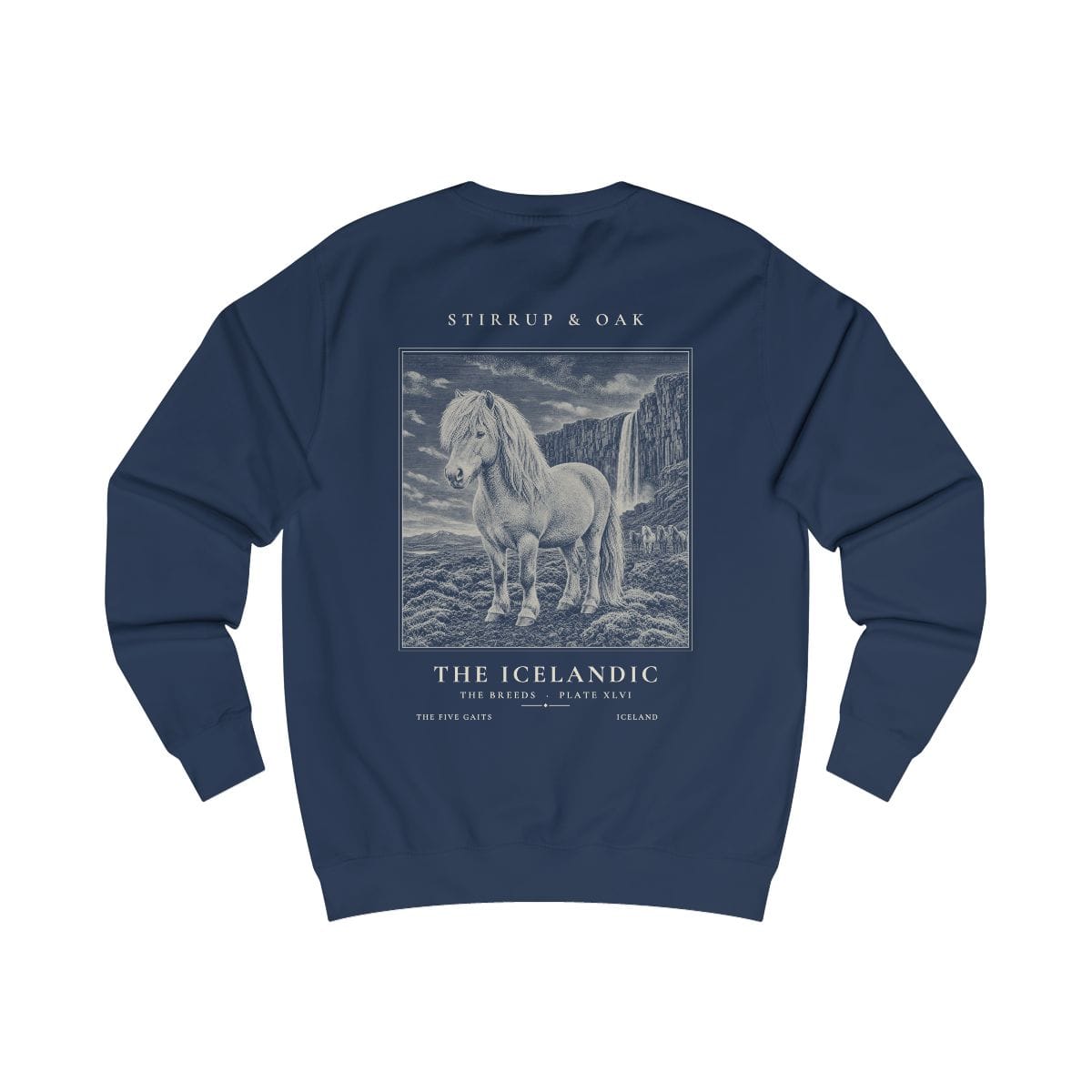 The Icelandic - Crew Sweatshirt in Oxford Navy