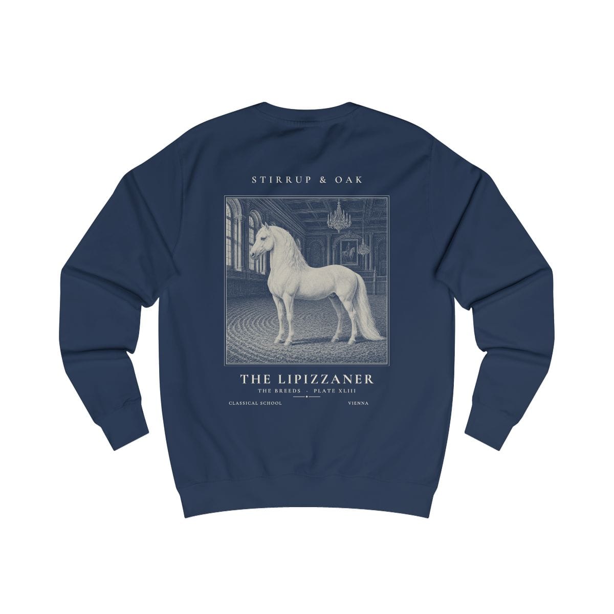 The Lipizzaner - Crew Sweatshirt in Oxford Navy
