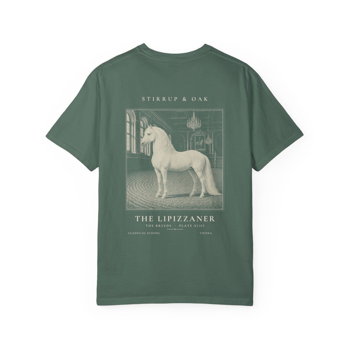 The Lipizzaner - Heavyweight T-Shirt in Blue Spruce