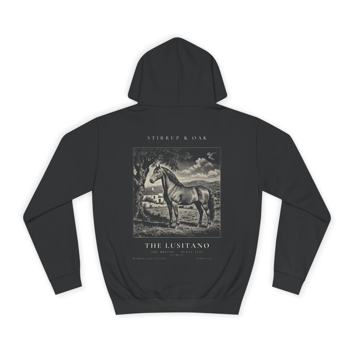 The Lusitano - Heavyweight Hoodie · Jet Black / S