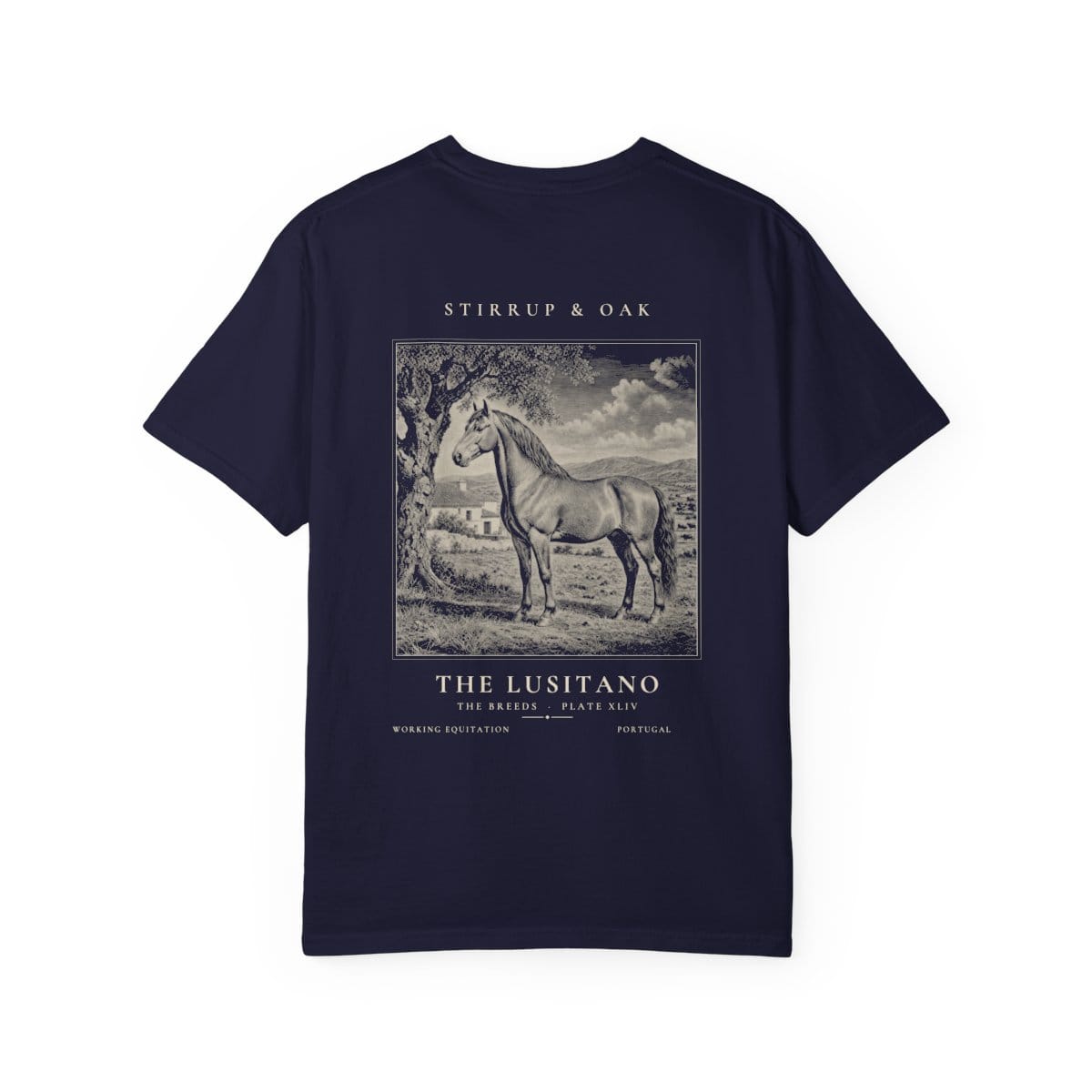 The Lusitano - Heavyweight T-Shirt in True Navy