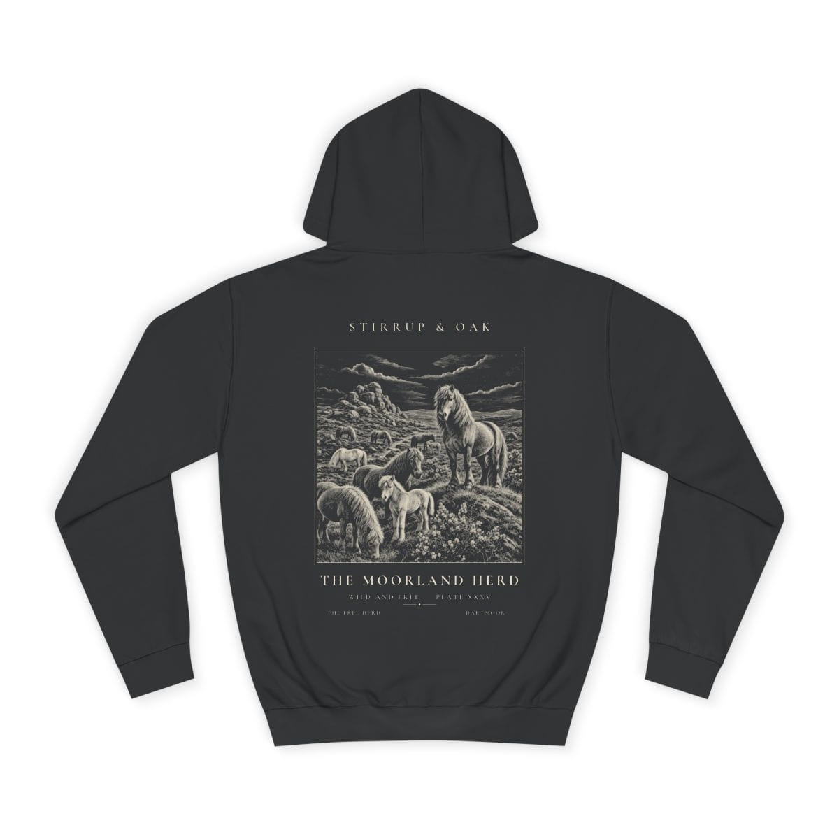 The Moorland Herd - Heavyweight Hoodie · Jet Black / S