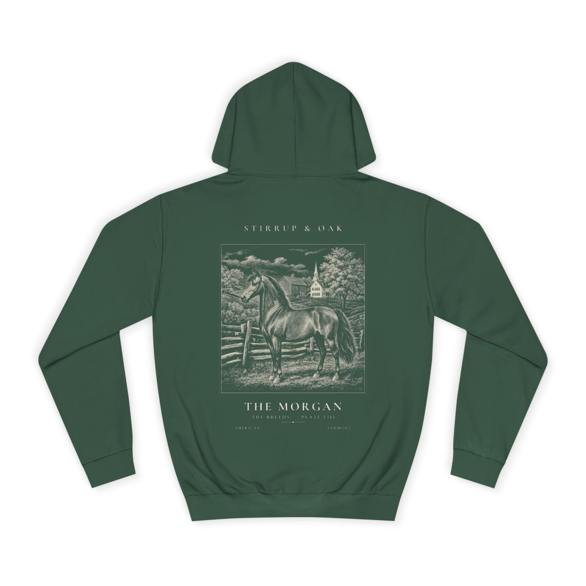 The Morgan - Heavyweight Hoodie in Bottle Green