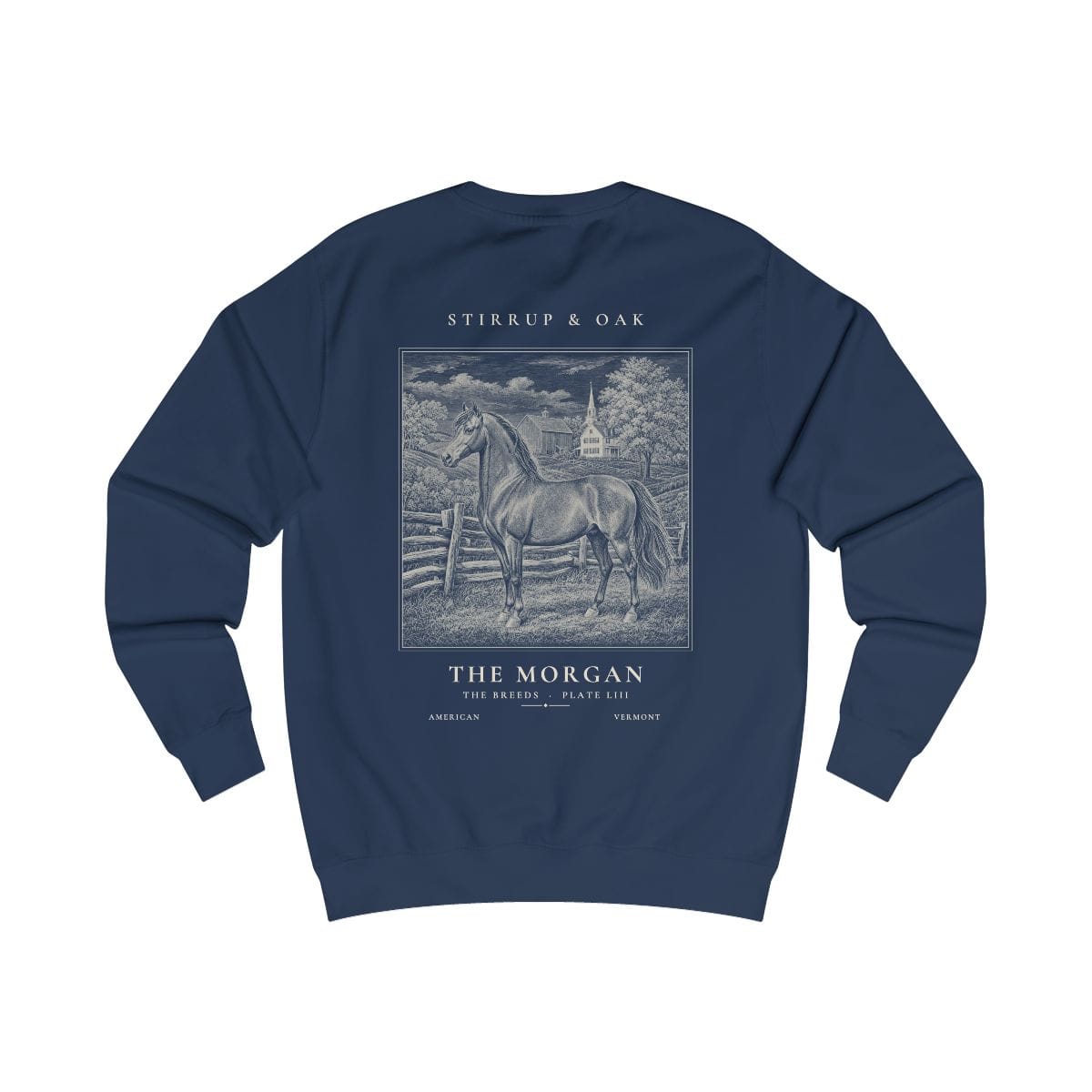 The Morgan - Crew Sweatshirt in Oxford Navy