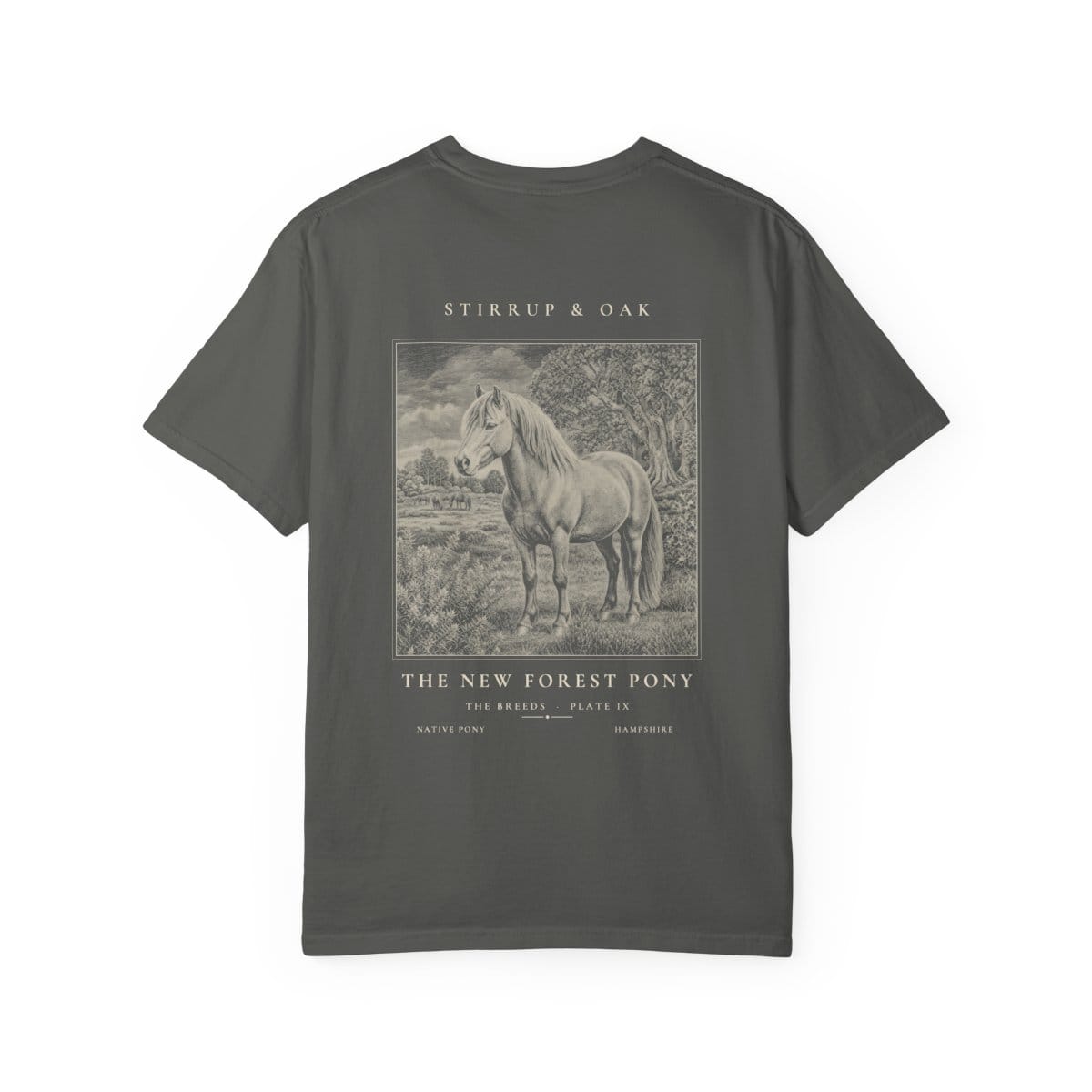 The New Forest Pony - Heavyweight T-Shirt · Pepper / S