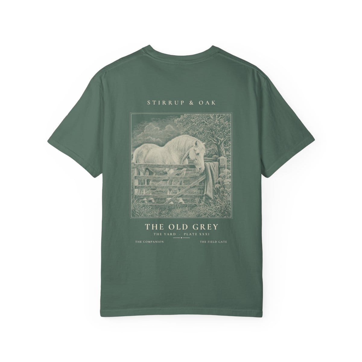 The Old Grey - Heavyweight T-Shirt in Blue Spruce