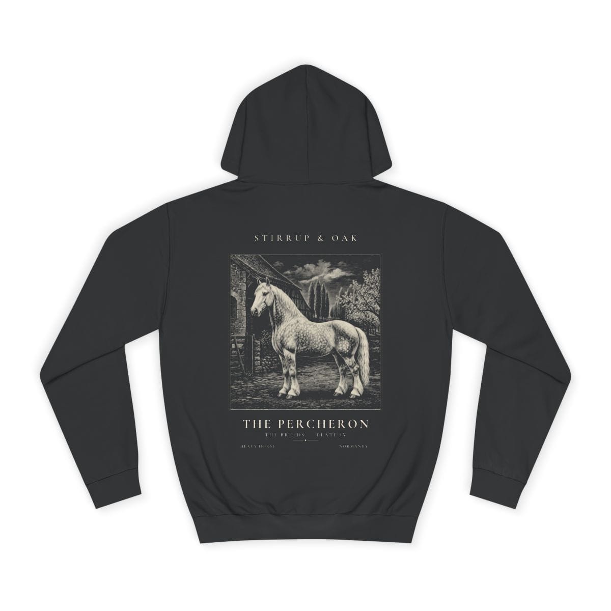 The Percheron - Heavyweight Hoodie · Jet Black / S