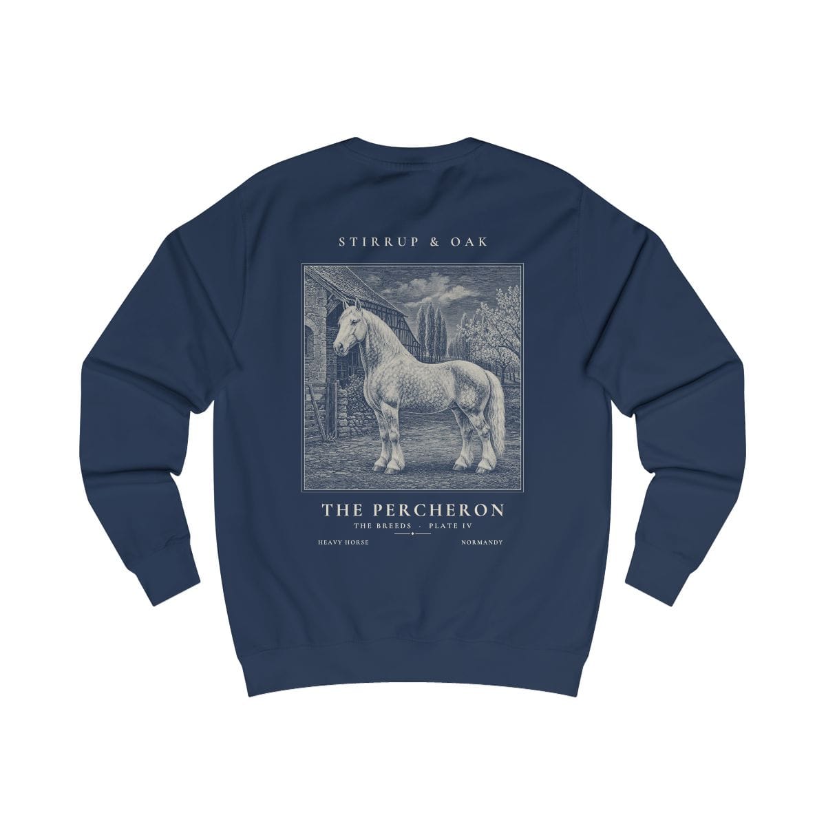 The Percheron - Crew Sweatshirt in Oxford Navy