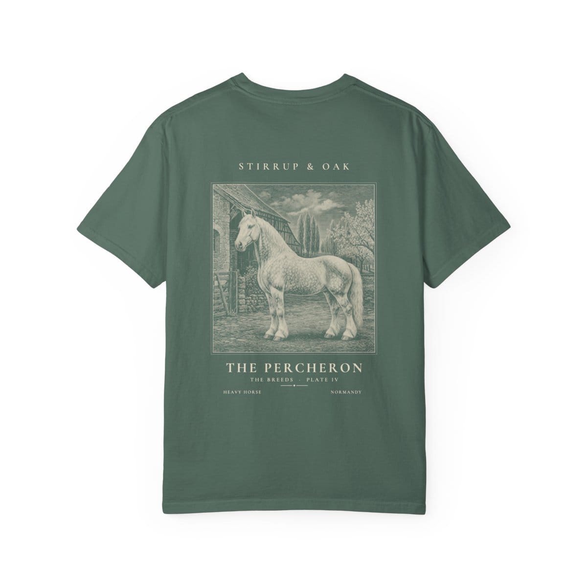 The Percheron - Heavyweight T-Shirt in Blue Spruce