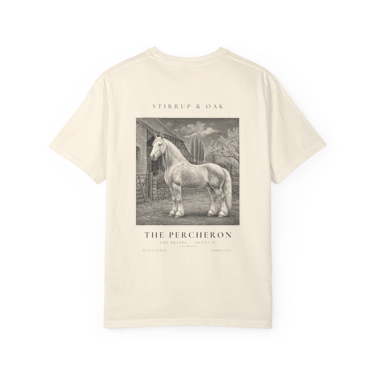 The Percheron - Heavyweight T-Shirt in Ivory