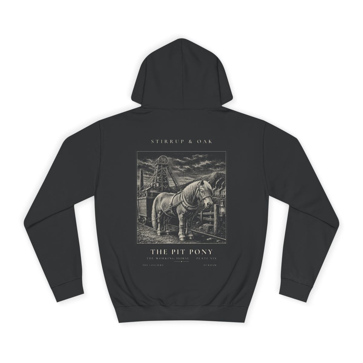 The Pit Pony - Heavyweight Hoodie · Jet Black / S