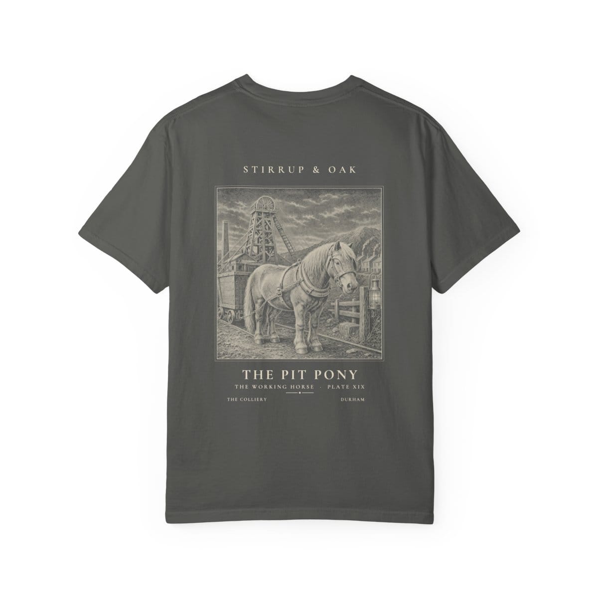 The Pit Pony - Heavyweight T-Shirt · Pepper / S