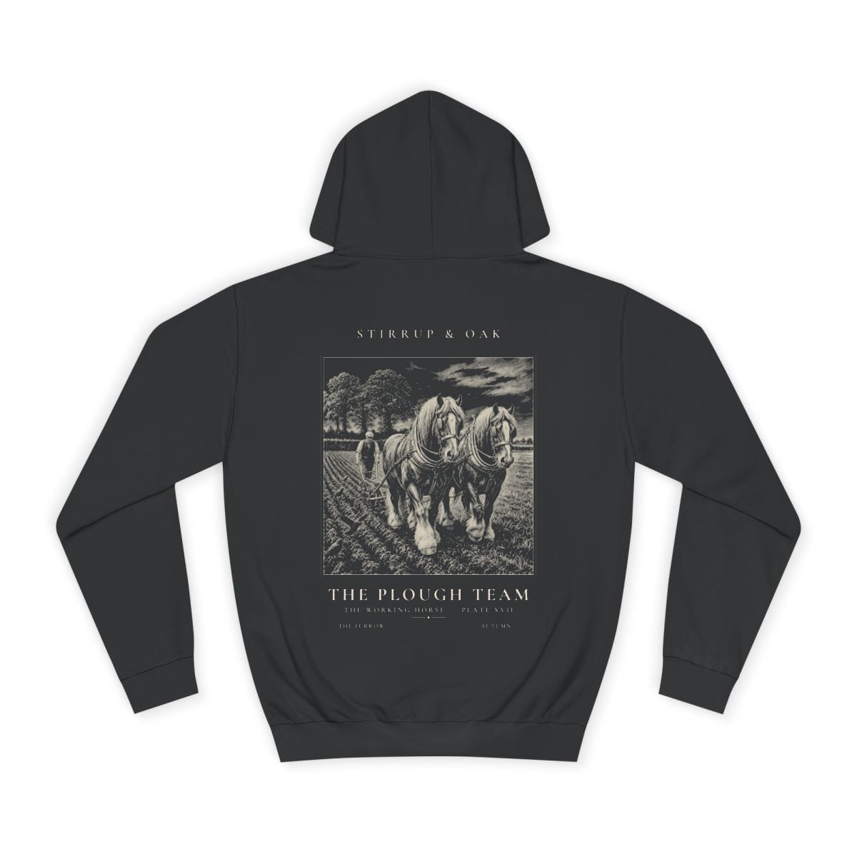 The Plough Team - Heavyweight Hoodie · Jet Black / S
