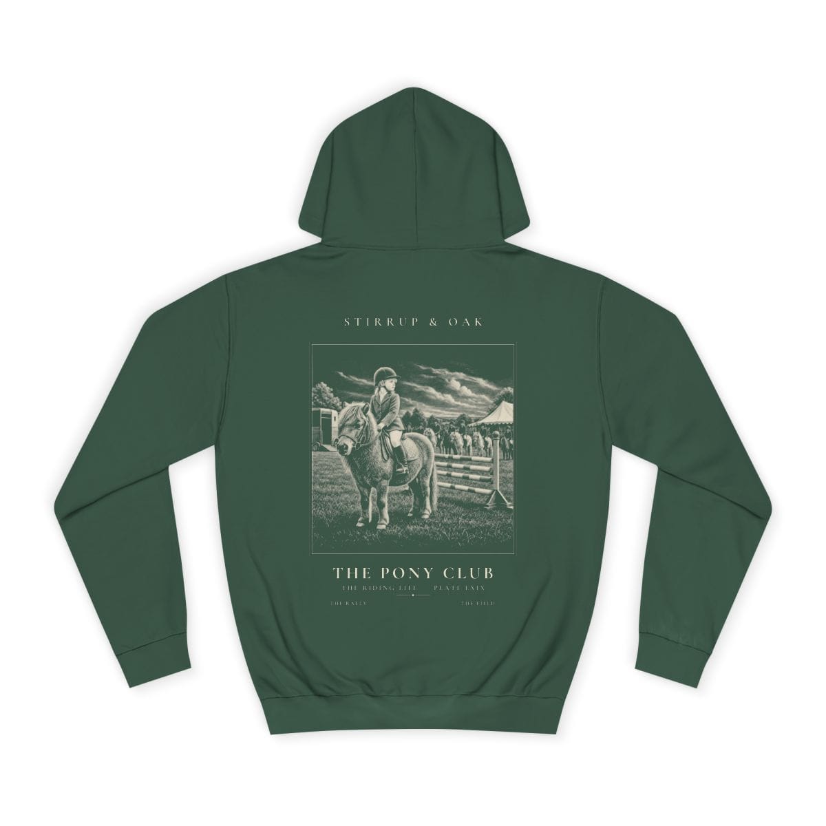 The Pony Club - Heavyweight Hoodie in Bottle Green