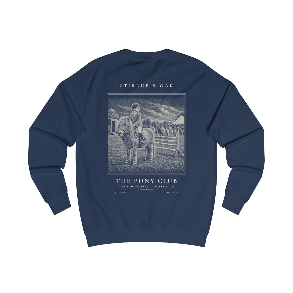 The Pony Club - Crew Sweatshirt in Oxford Navy