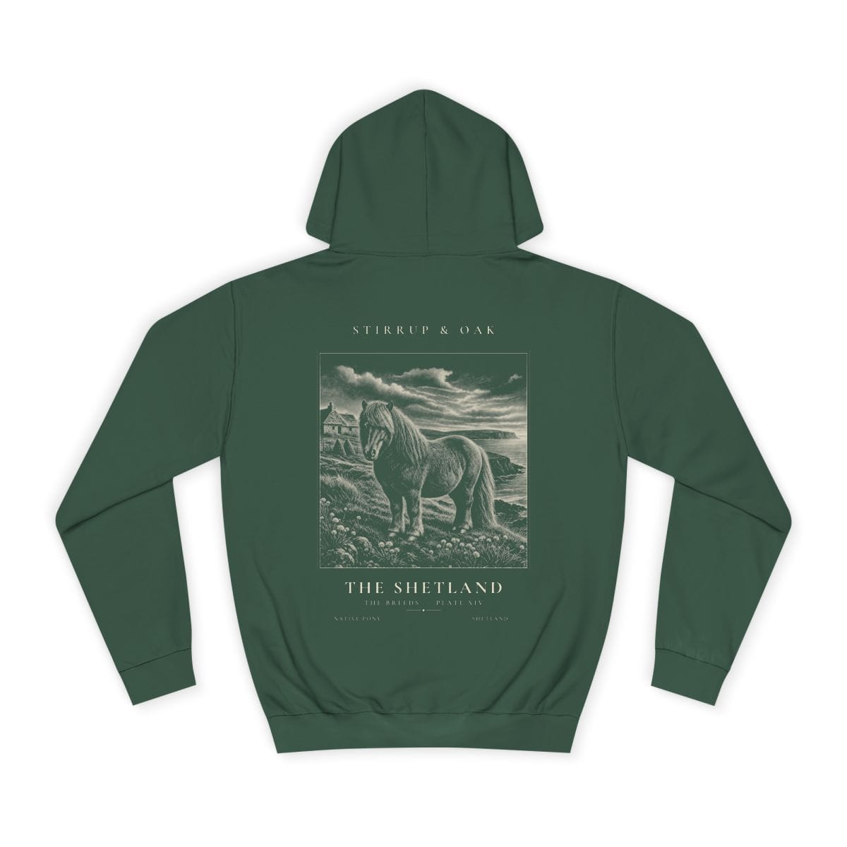 The Shetland - Heavyweight Hoodie in Bottle Green