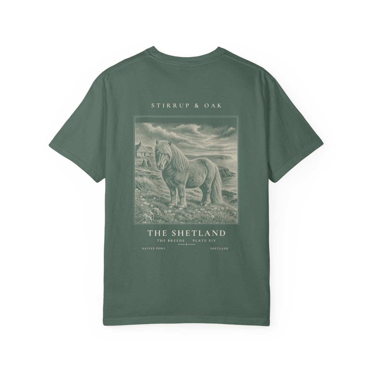 The Shetland - Heavyweight T-Shirt in Blue Spruce